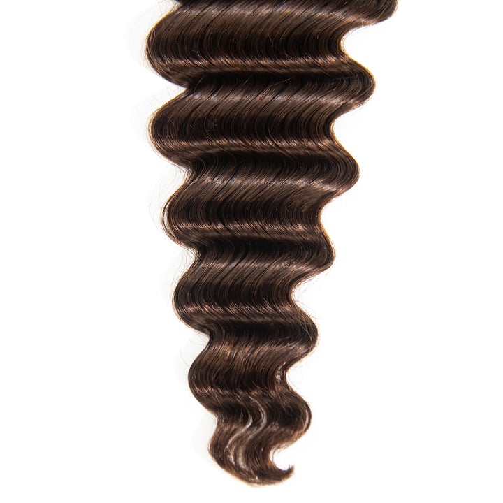 T1B/4 loose deep wave human crochet hair with dark roots