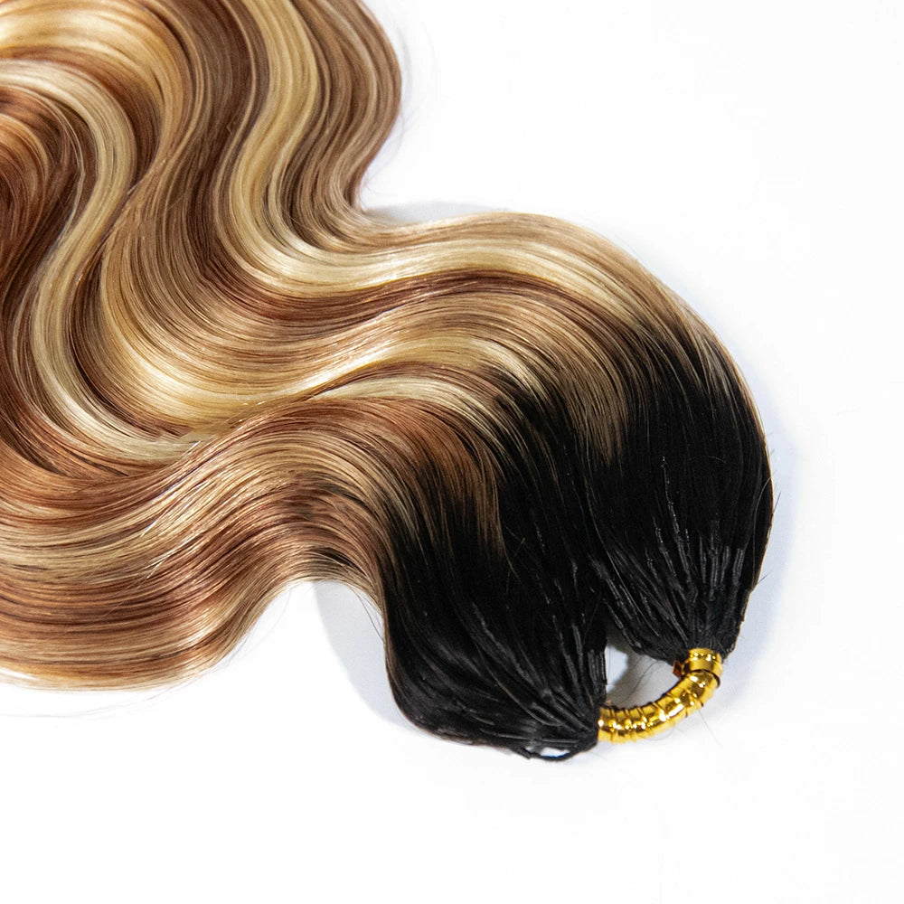 T1B/27/30/613 body wave feather crochet hair
