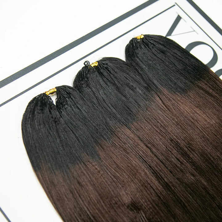 #T1B/4 LIGHT YAKI CROCHET HUMAN HAIR