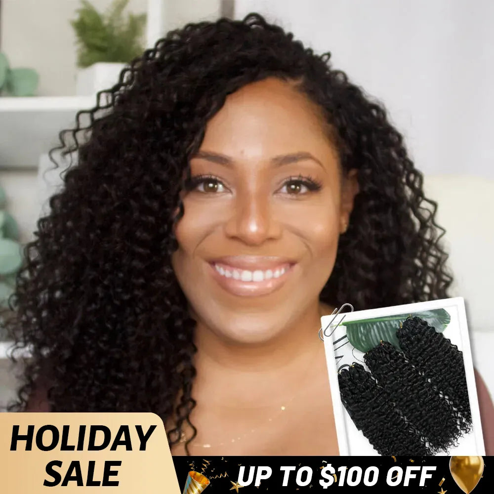 WATER WAVE CROCHET UP TO 100 HUMAN HAIR