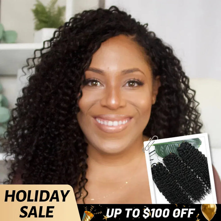 WATER WAVE CROCHET UP TO 100 HUMAN HAIR