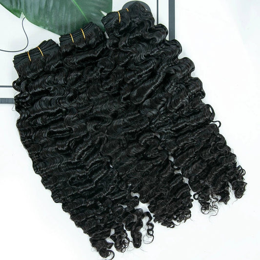 Water Deep Wave Weft Bundles Human Hair for Woman