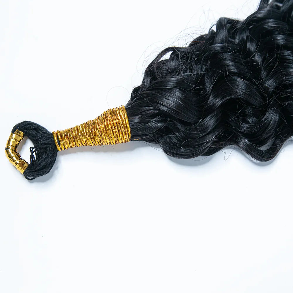 Water Wave Feather Crochet Boho Human Hair