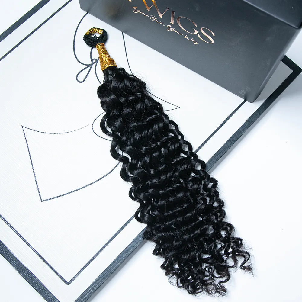 Water Wave Feather Crochet Human Hair