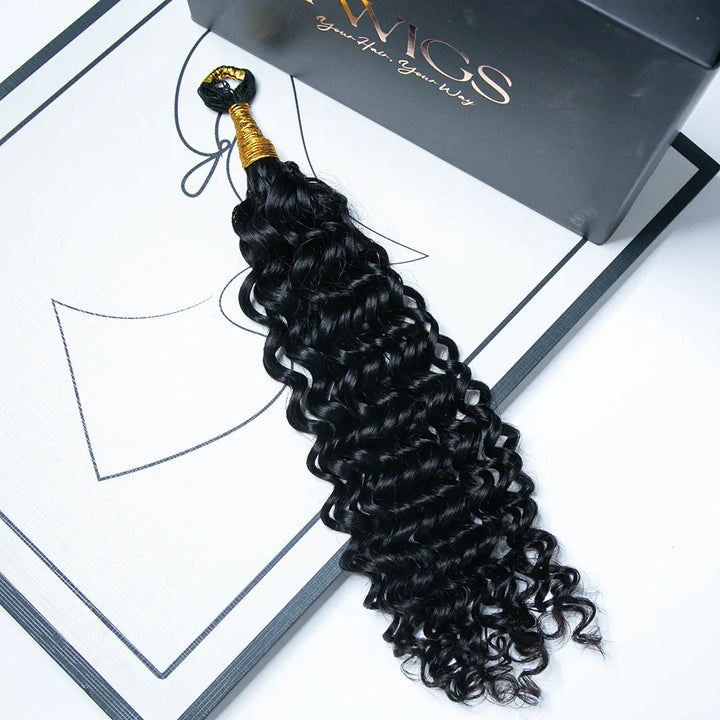 Water Wave Feather Crochet Human Hair