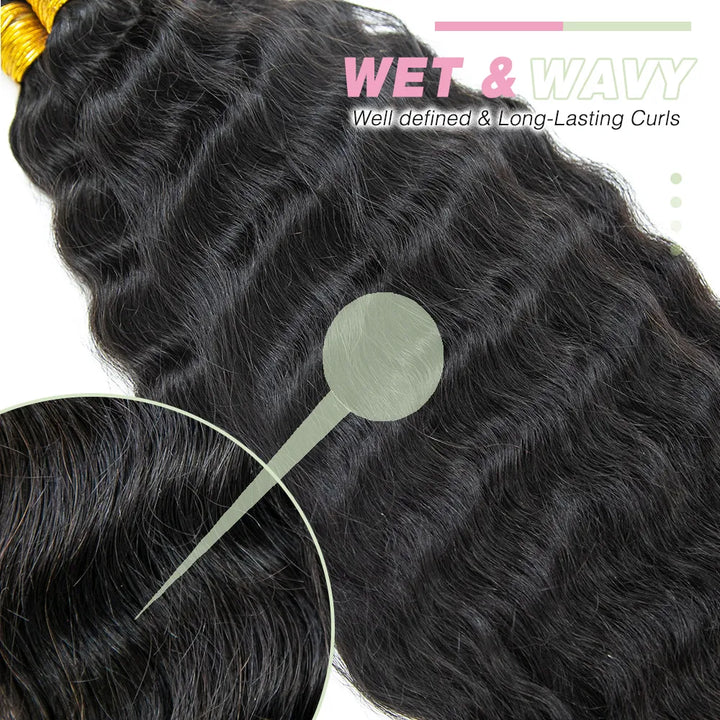 Wet & Wavy Bulk Hair for Braiding
