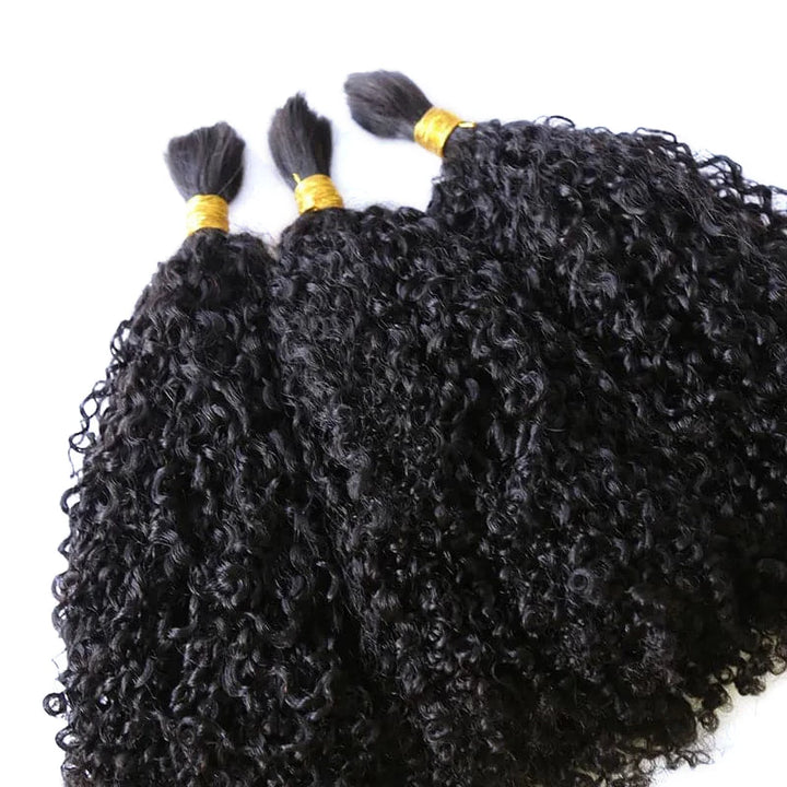 afro kinky bulk human hair 18 inch