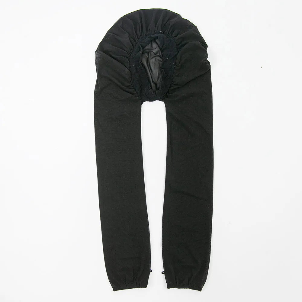 Black Long Bonnet For Sleeping Protect Your Hair