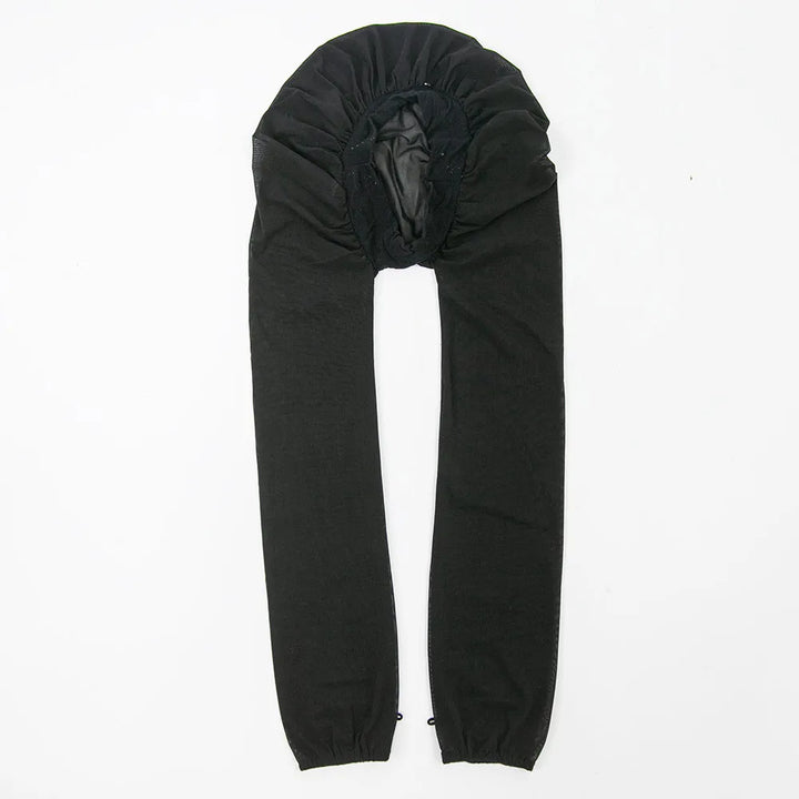 Black Long Bonnet For Sleeping Protect Your Hair