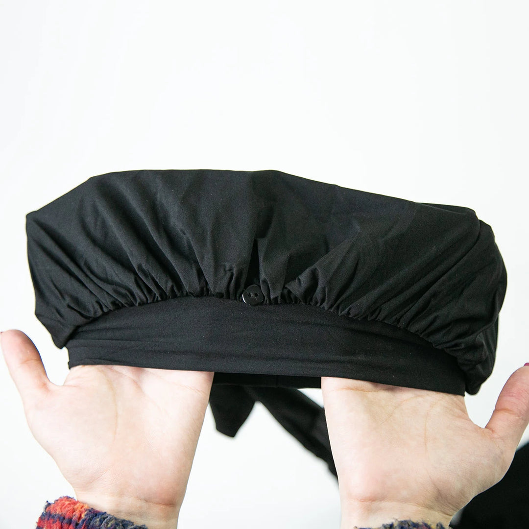 black 42 inch bonnet for protective styles