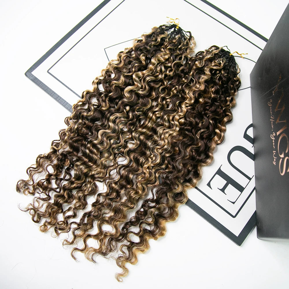 mix color feather crochet hair for protective styles