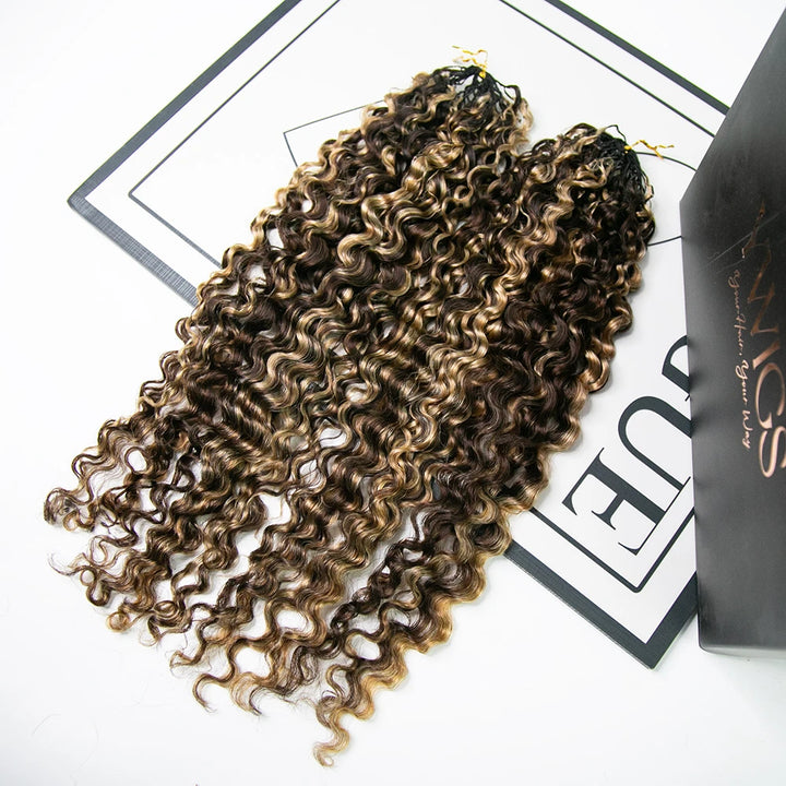 mix color feather crochet hair for protective styles