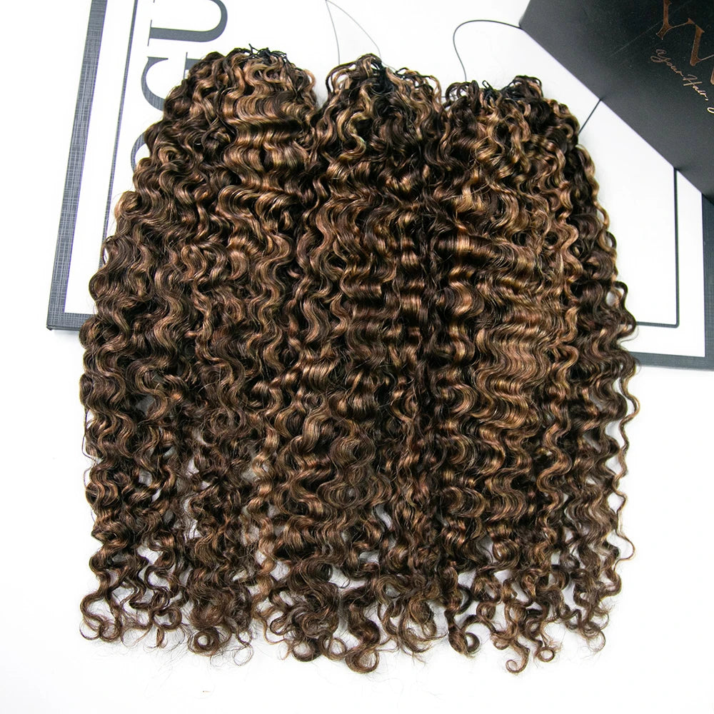 mix #4/30 water deep wave feather crochet hair for vacation