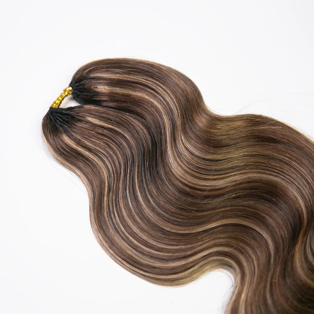 blend blonde brown color body wave crochet human hair