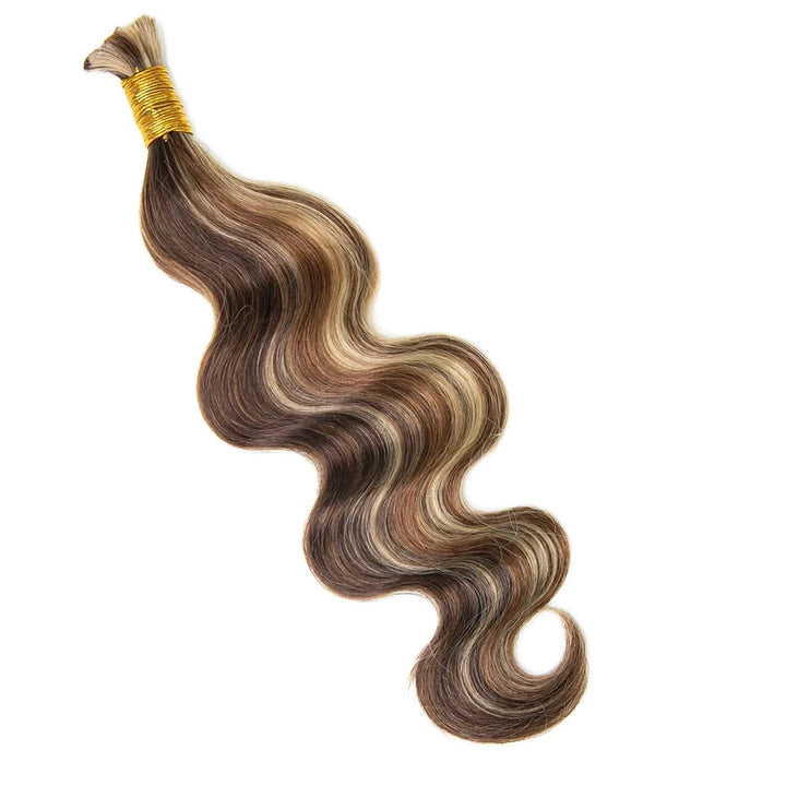 Braiding Hair for Woman Body Wave Bulk Human Mix Color