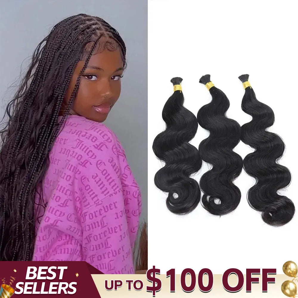 body wave double drawn bulk hair up to 100 off