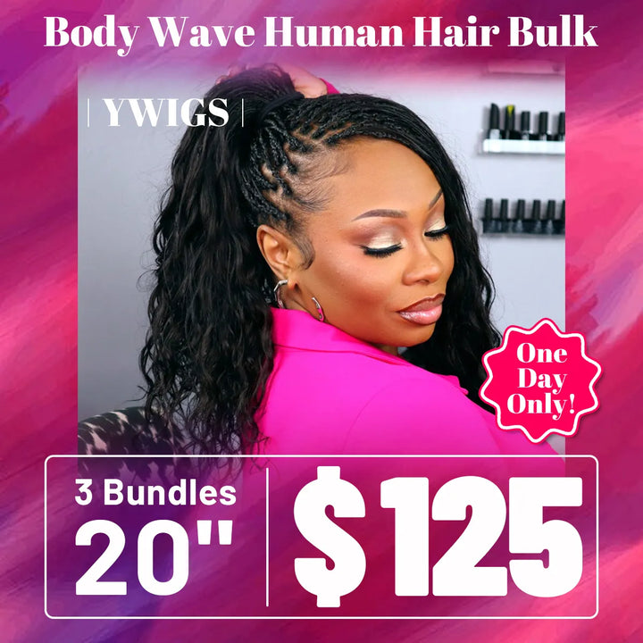 💥Flash Sale | Natural Color Body Wave Braiding Hair