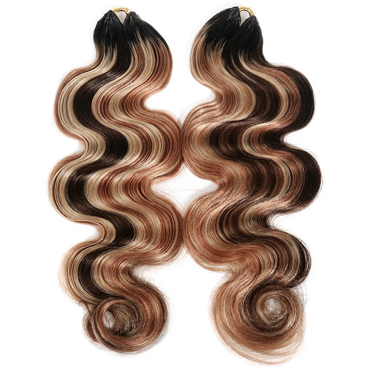 body wave crochet hair mix blend color for black women