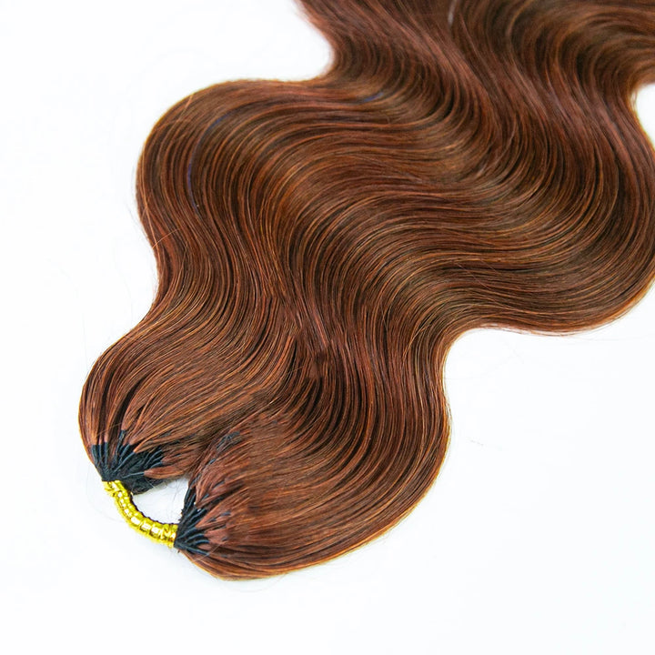 body wave copper color crochet hair for miracle knots