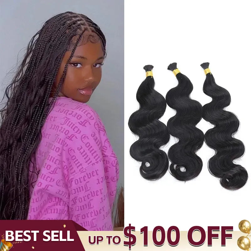 body wave double drawn bulk hair up to 100 off