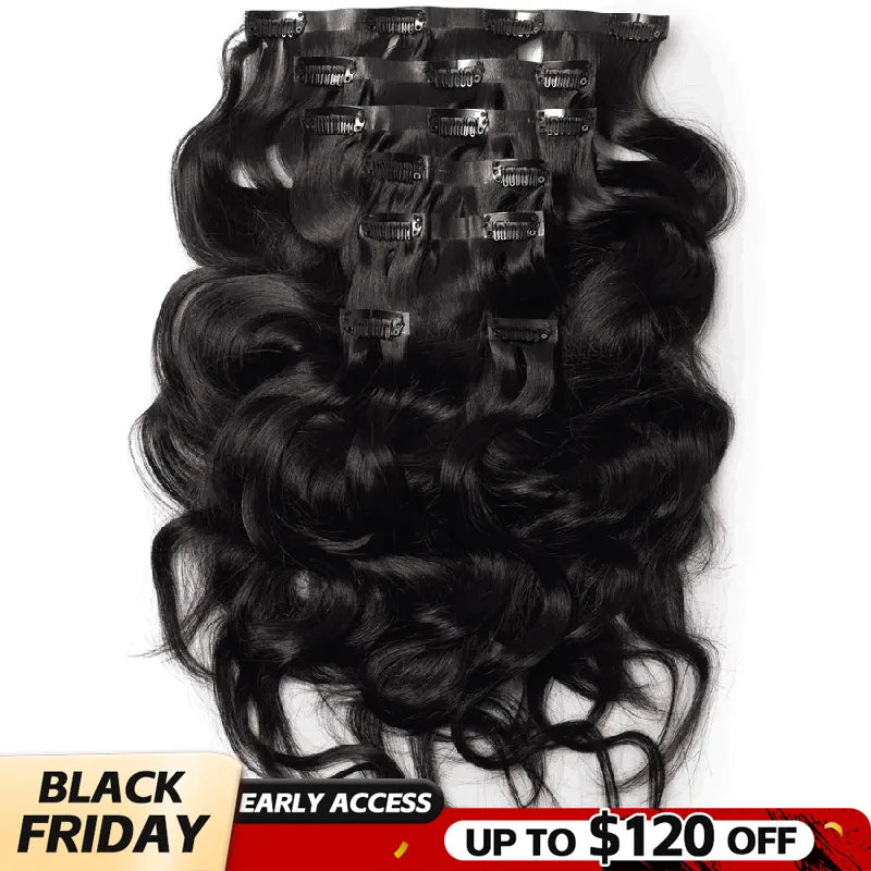 body wave seamless clip in black friday sale