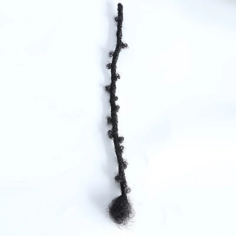Extensiones de cabello humano Boho Loc desgastadas con mariposas - Negro natural # 1B