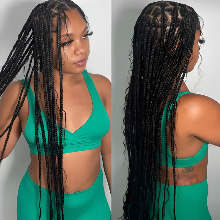 Box Braids Hair for Summer Look