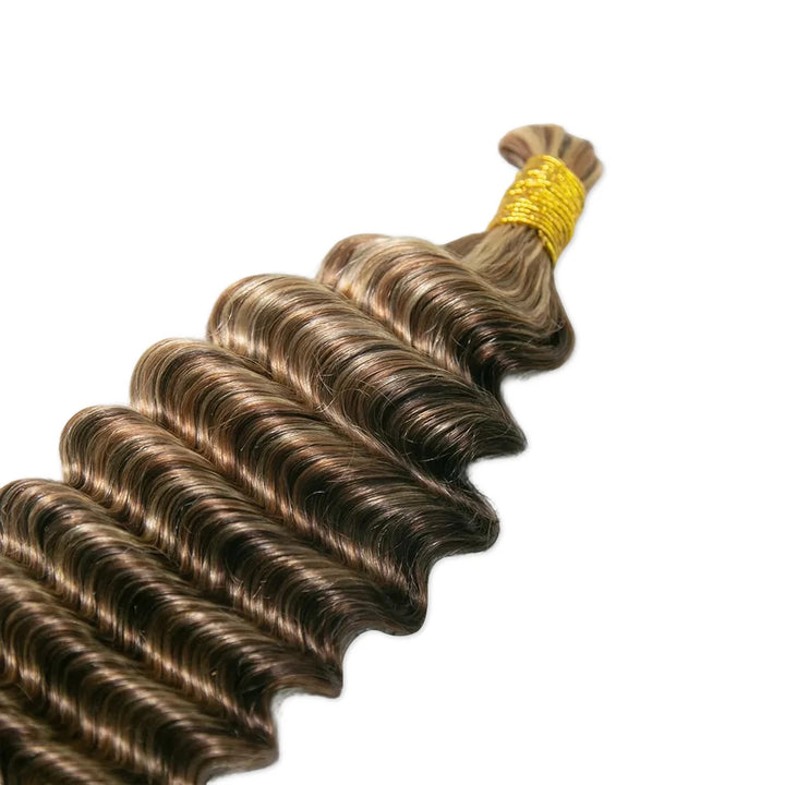 ywigs 4/27/30/613 Deep Wave Bulk Human Braiding Hair
