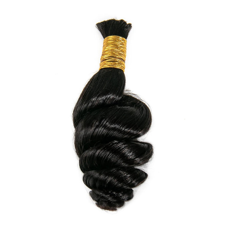 natural black loose wave braiding hair