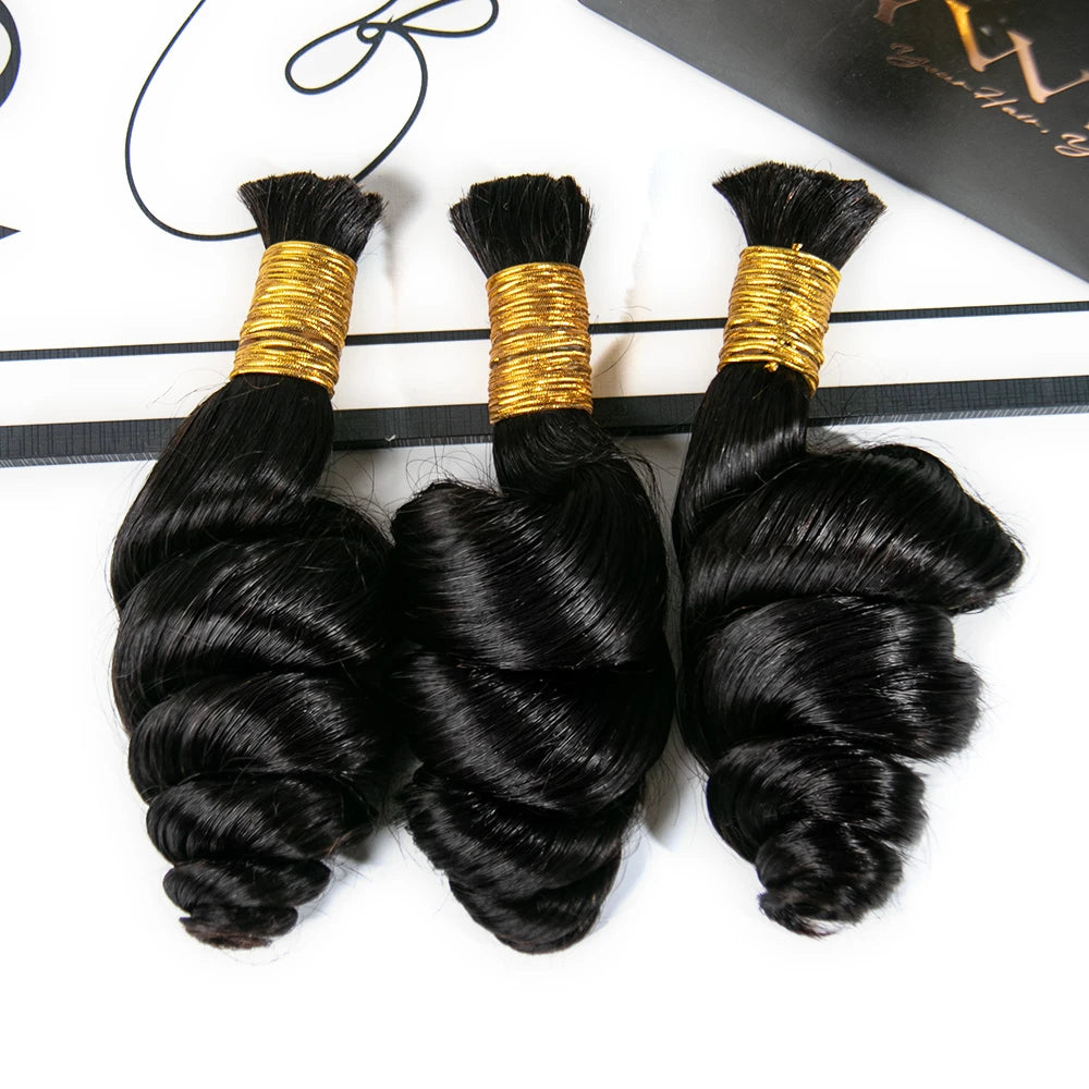 bulk human hair for braiding loose wave