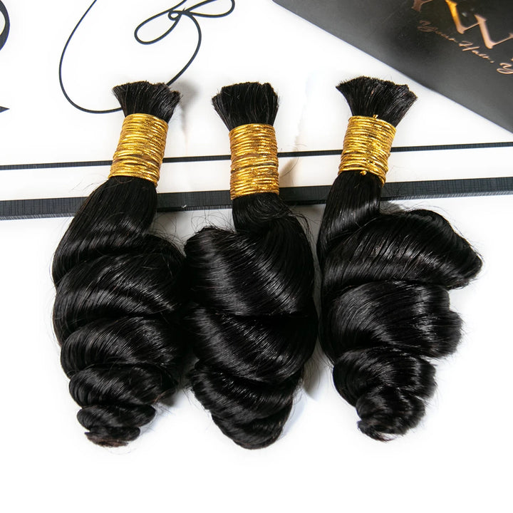 bulk human hair for braiding loose wave