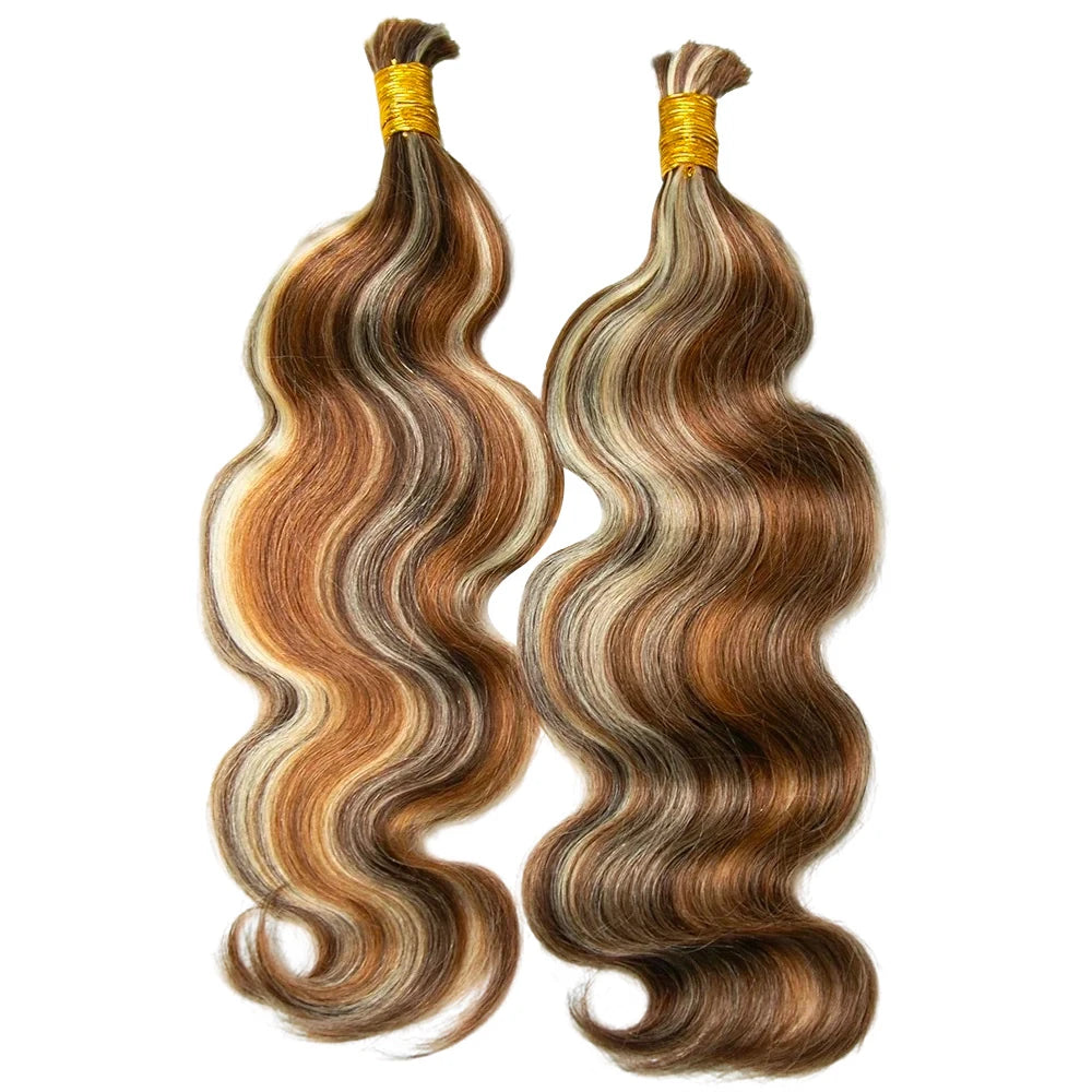 Mix Color Blend Body Wave 4 30 613 Bulk Human Braiding Hair