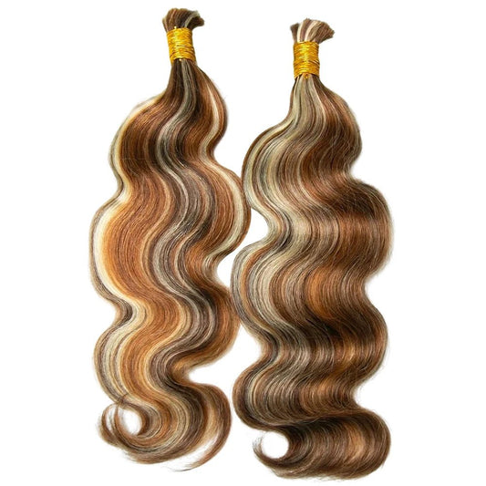 Mix Color Blend Body Wave 4 30 613 Bulk Human Braiding Hair