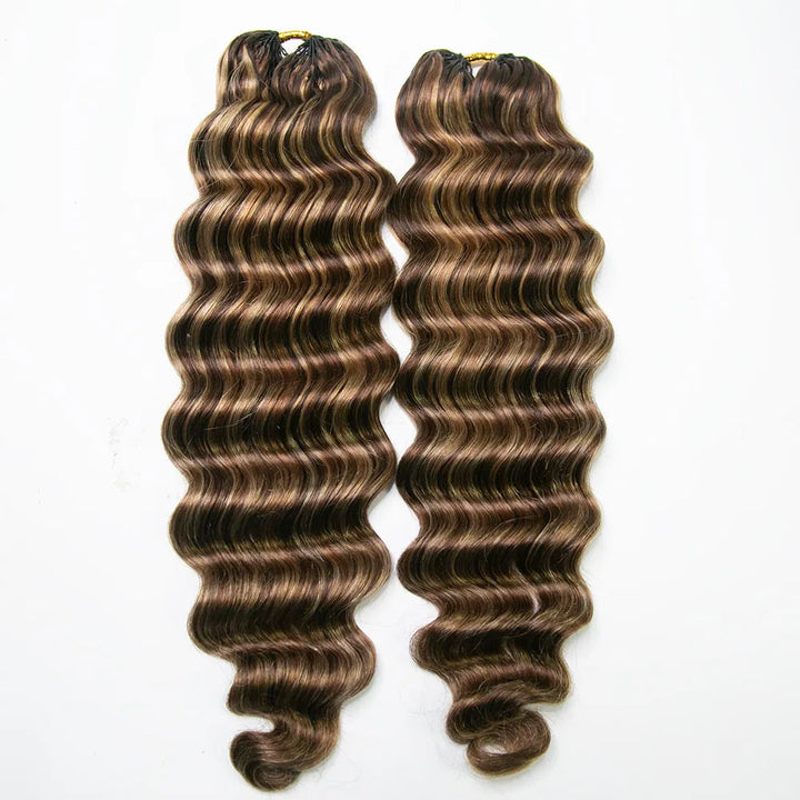 color #4/#27/#30 loose deep wave human crochet hair