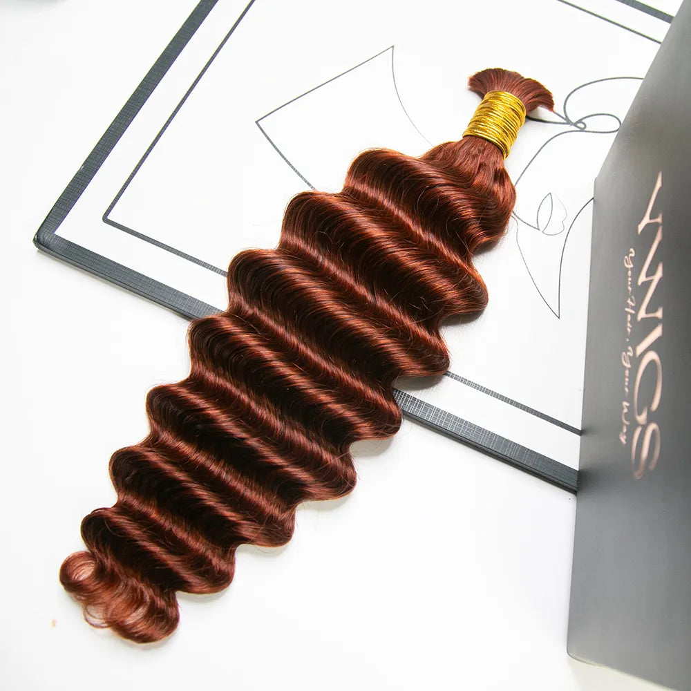 copper color deep wave braiding hair