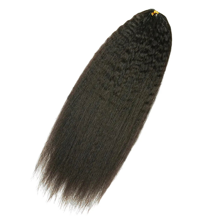 Kinky Straight Human Crochet Hair