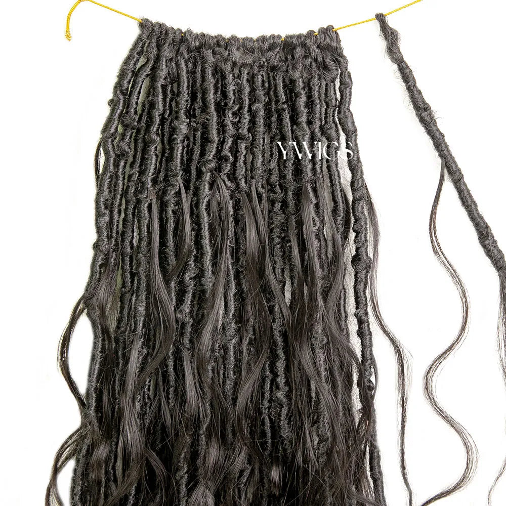 Crochet Boho Locs with Wavy Curls