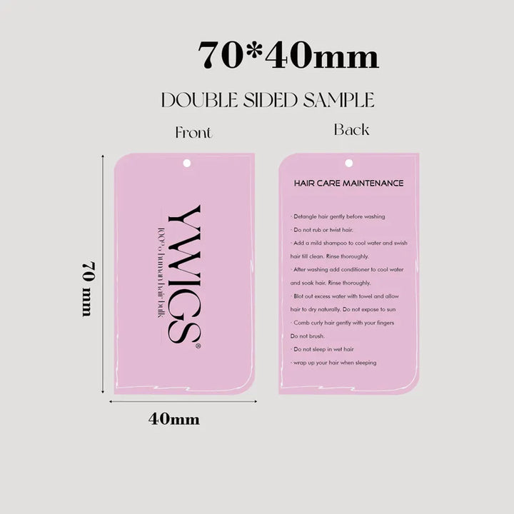 Personalized Hair Bundle Tags and Wrap Labels