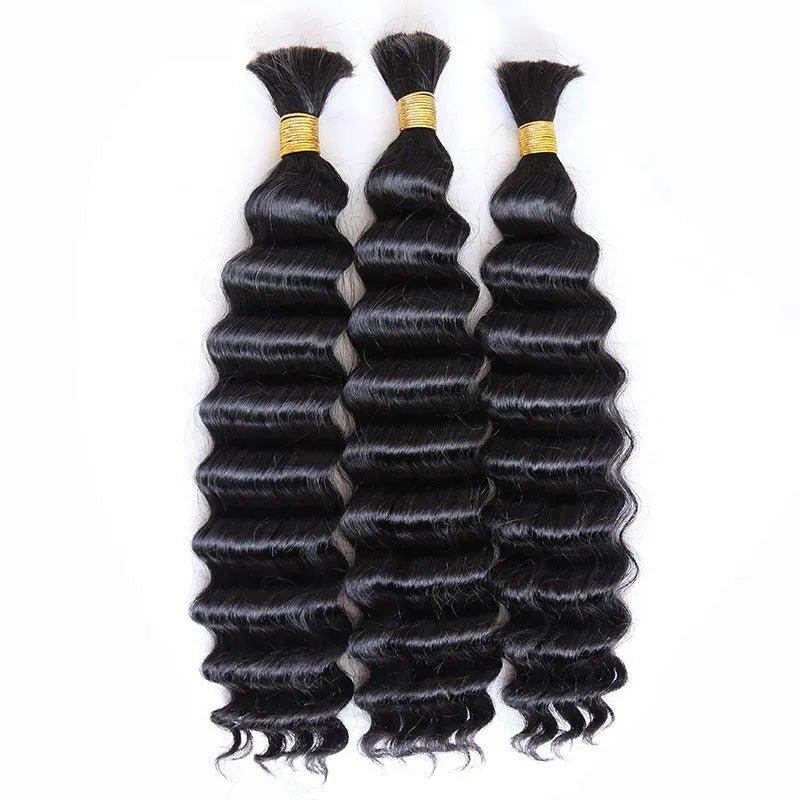 Wholesale Double Drawn Burmese Hair Bulk Braiding Hair