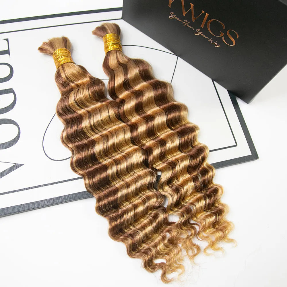 deep wave bulk human hair