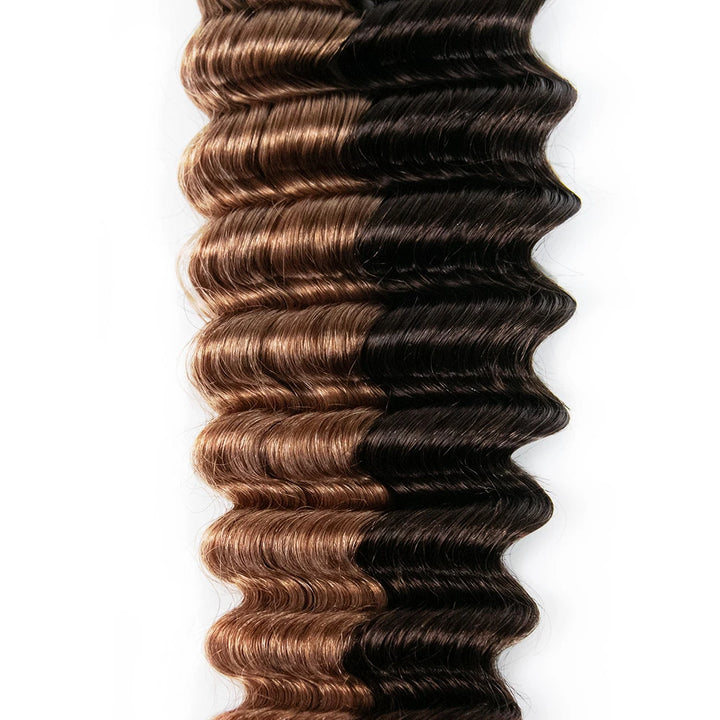 deep wave human crochet hair #4/30 color for miracle knots