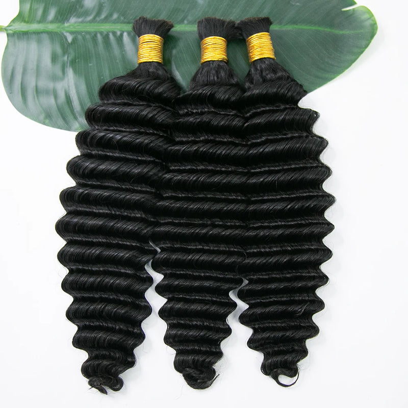 Flash Sale |#1B Deep Wave Braiding Hair