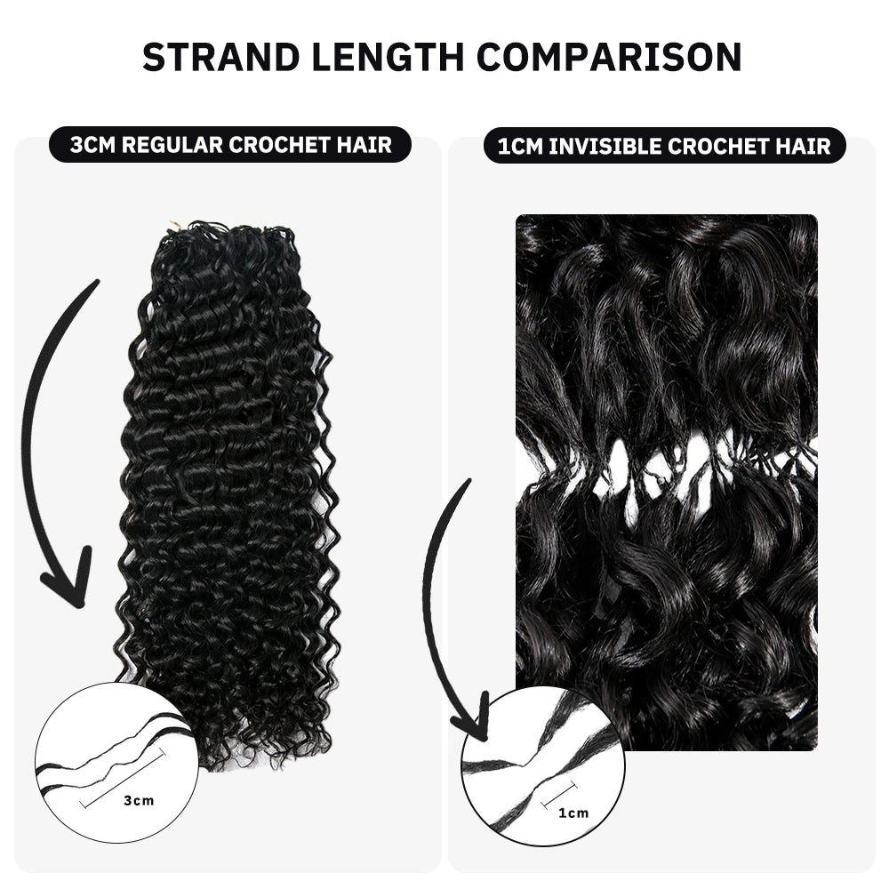 details for feather crochet hair vs invisible crochet hair