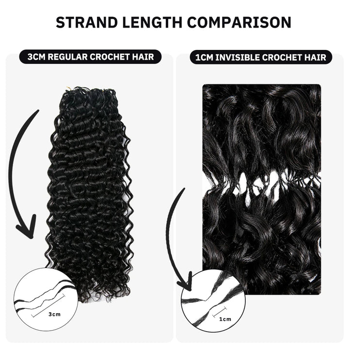 details for feather crochet hair vs invisible crochet hair