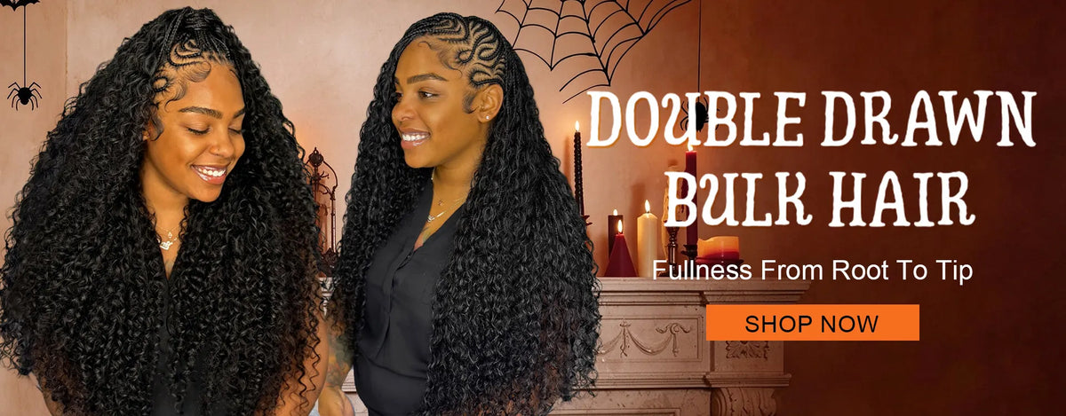 double drawn bulk hair halloween sale