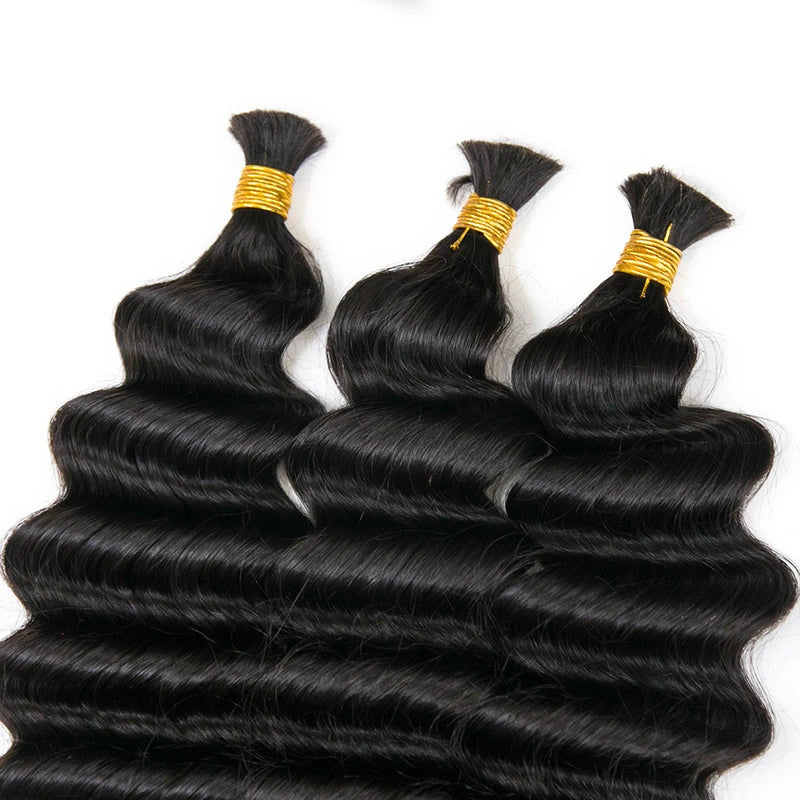 double drawn burmese loose deep wave human hair bulk