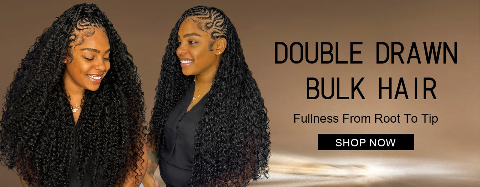 double drawn burmese bulk hair collection