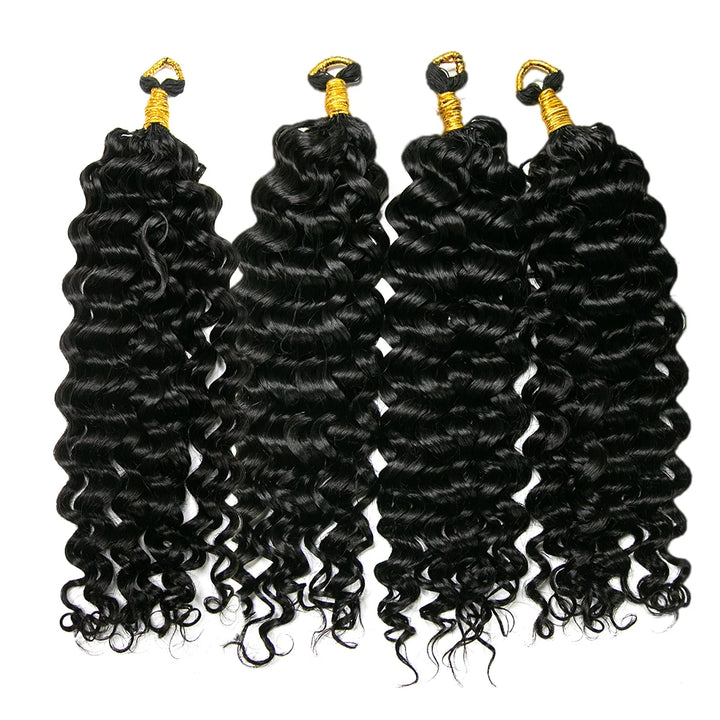 extended thread water wave crochet hair for feed in braiding