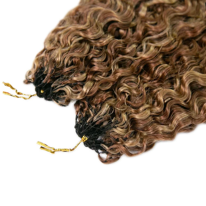 #27/30 Mix Color Blend Water Deep Wave Feather Crochet Hair