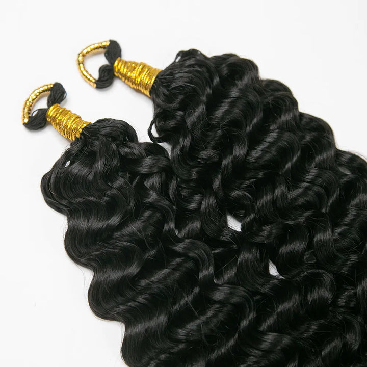 feather crochet hair natural color water wave